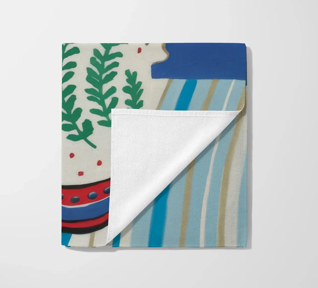 Tulipano Brocca Stripe telo mare da Lumie Layers