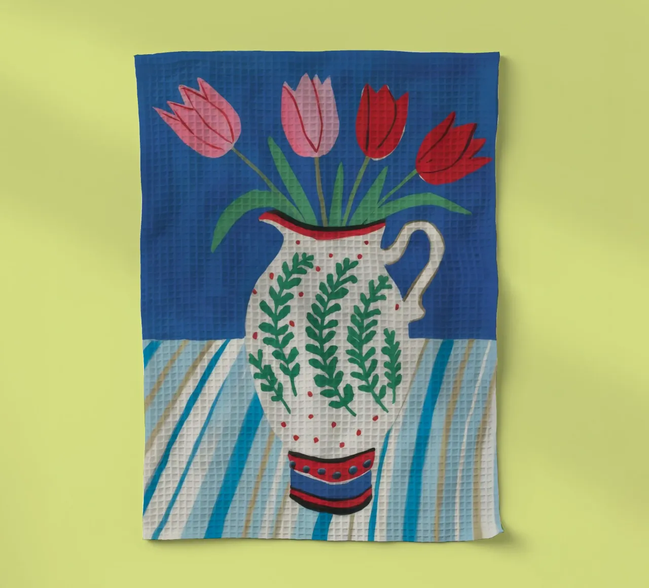 Tulipe Pitcher Stripe torchon de Lumie Layers