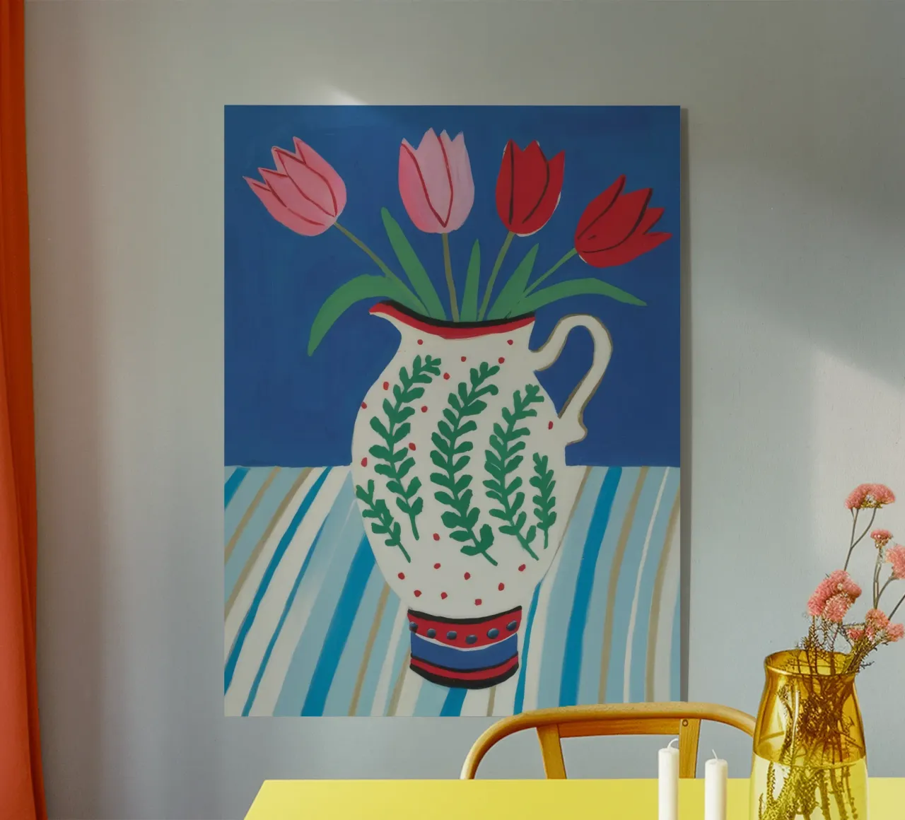 Tulipano Brocca Stripe plexiglass da Lumie Layers