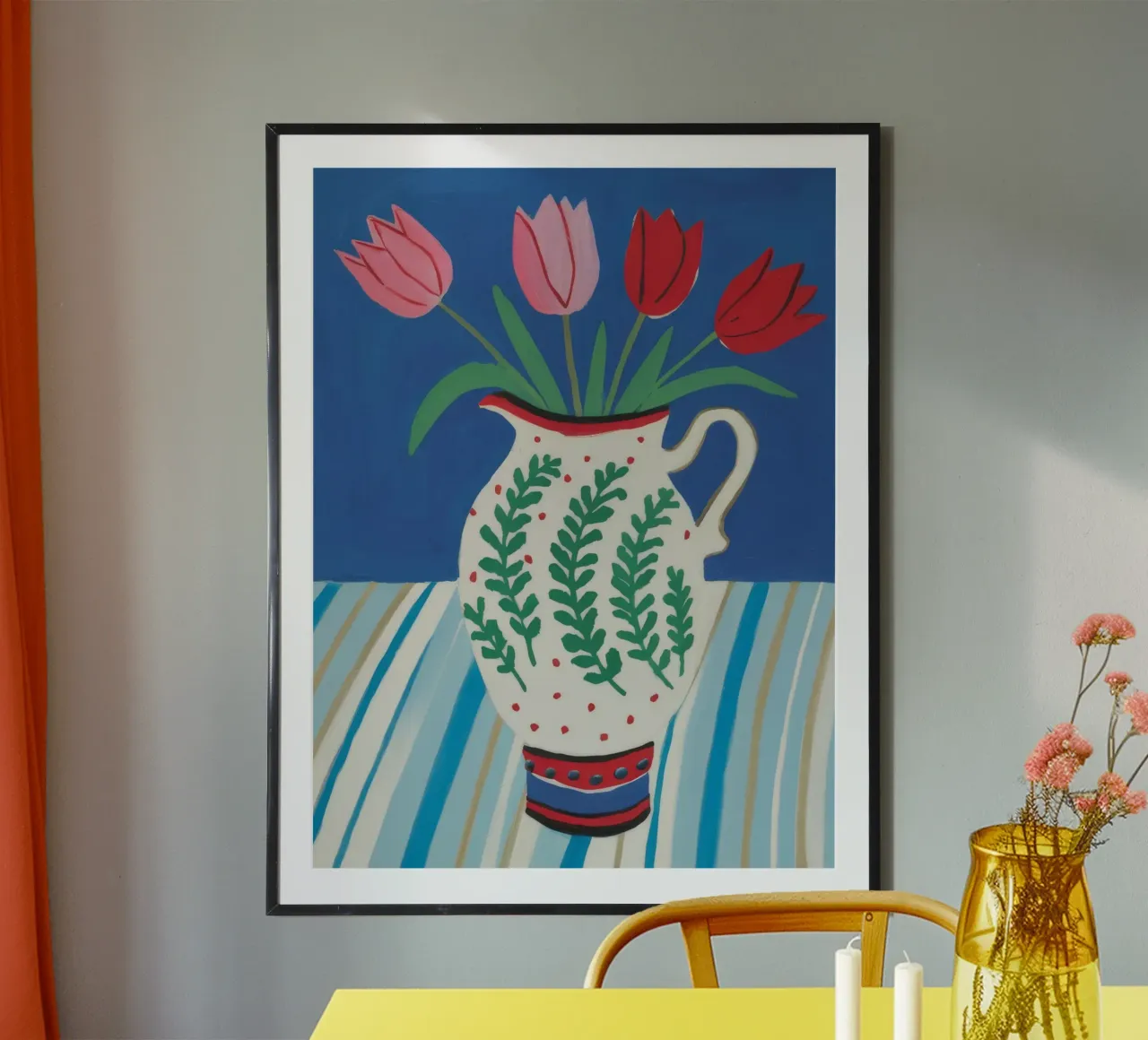 Tulipano Brocca Stripe poster da Lumie Layers