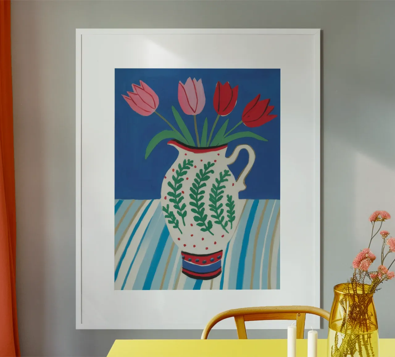 Tulipano Brocca Stripe poster da Lumie Layers