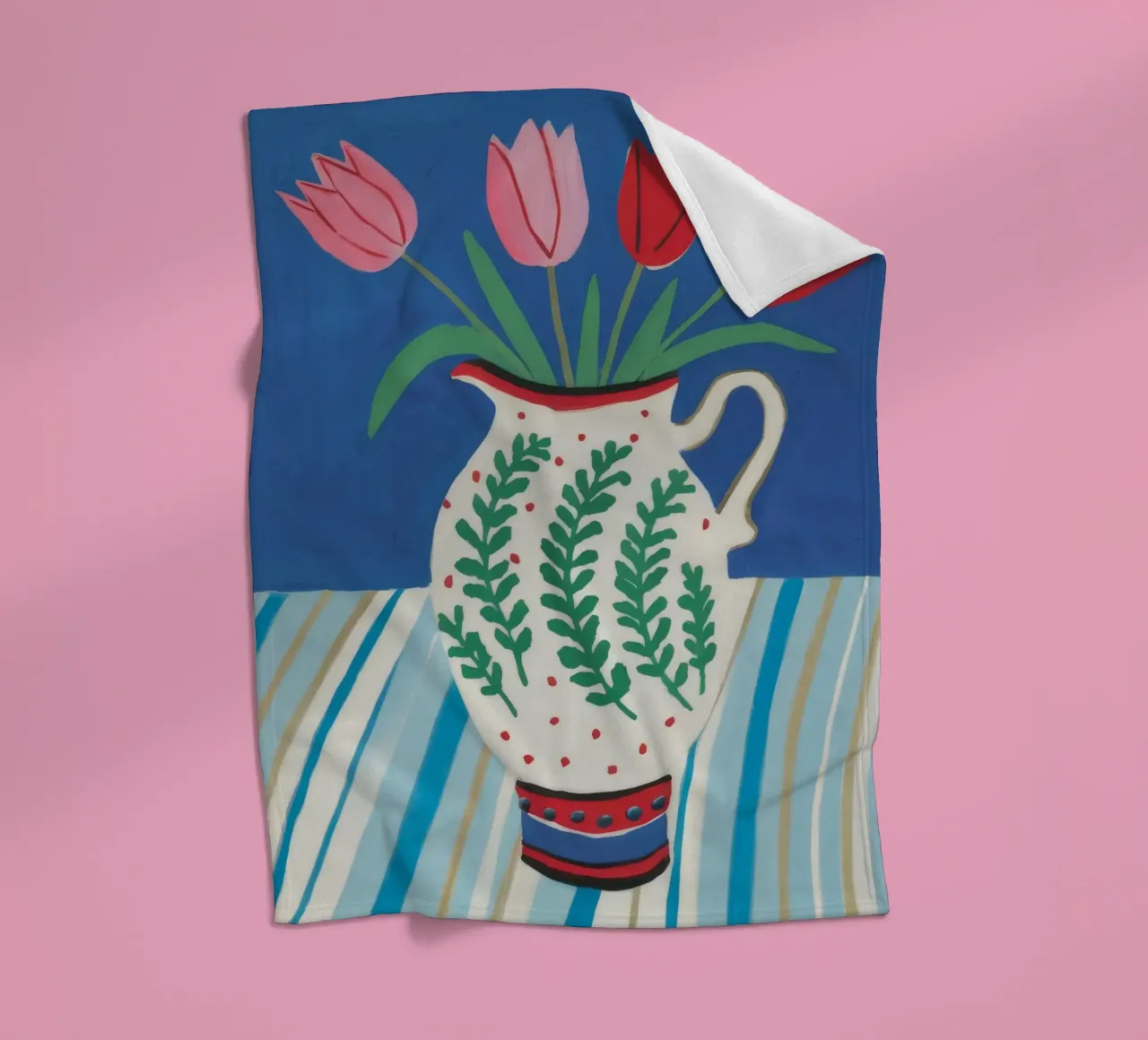 Tulipano Brocca Stripe coperta in pile da Lumie Layers