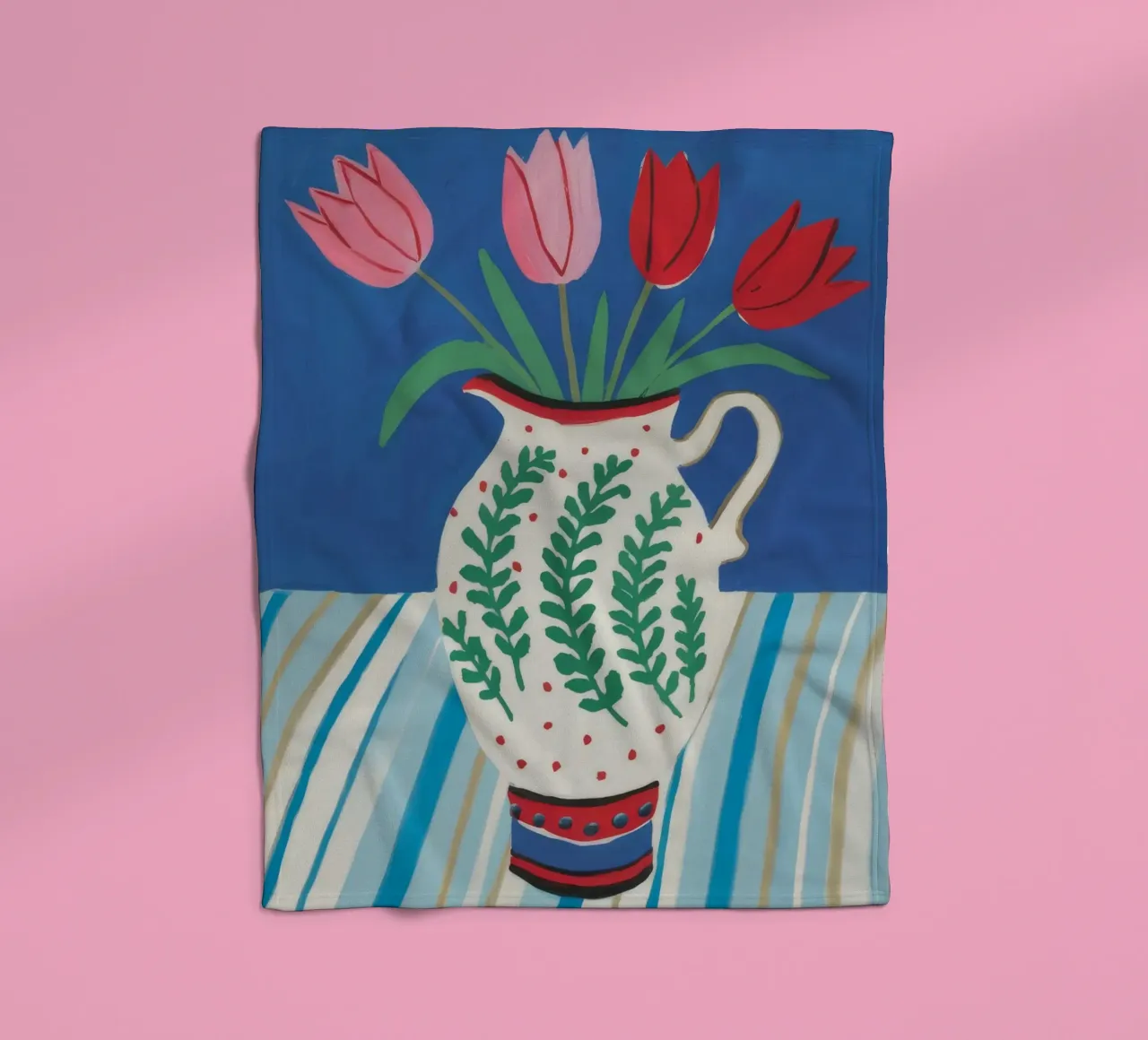 Tulipano Brocca Stripe coperta in pile da Lumie Layers