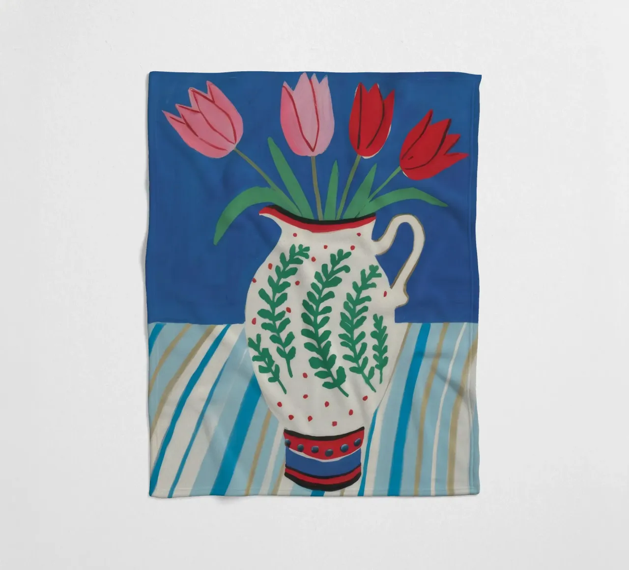 Tulipano Brocca Stripe coperta in pile da Lumie Layers