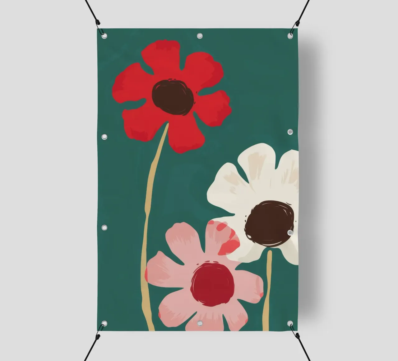 Klatschmohn-Trio PVC Plane von Moonlite Desire