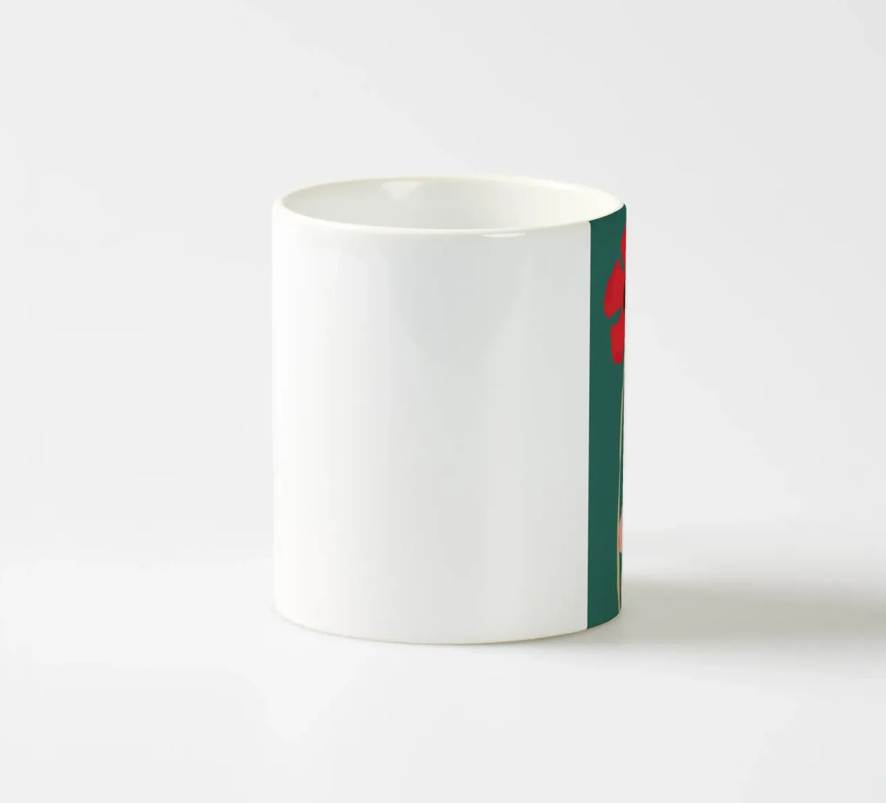 Trio di papaveri verde acqua tazza in ceramica da Moonlite Desire