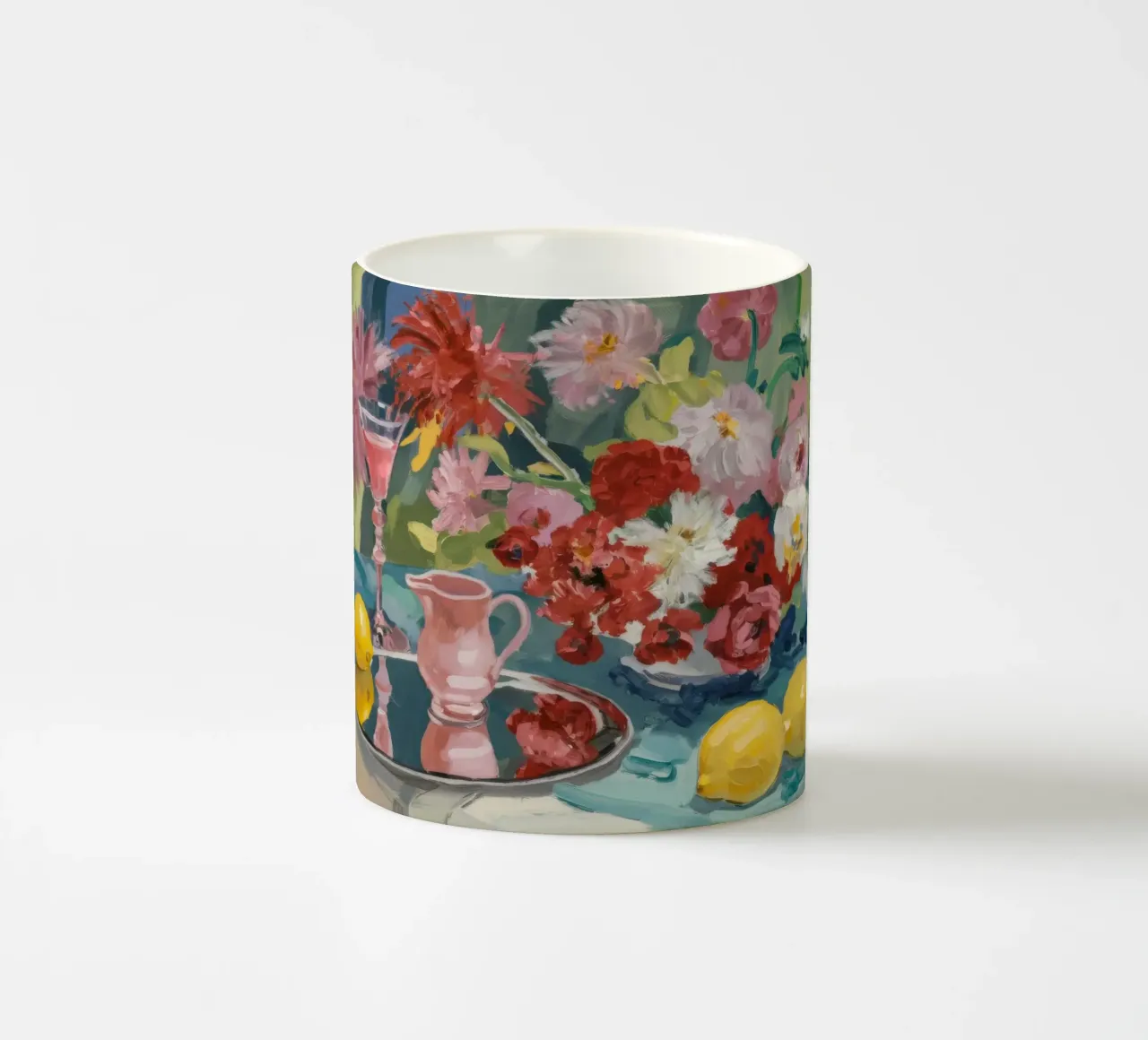 Ruby Blooms Citrus keramische mok van Radiance Landscape
