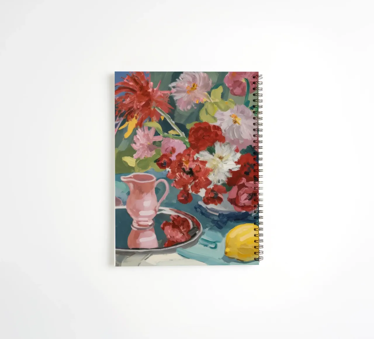 Ruby Blooms Citrus spiral notebook by Radiance Landscape