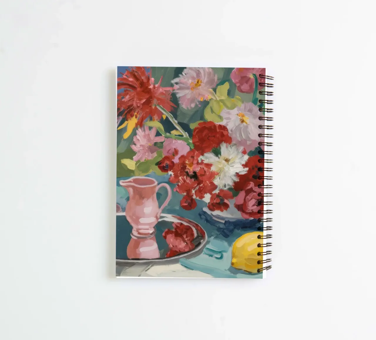 Ruby Blooms Citrus spiral notebook by Radiance Landscape