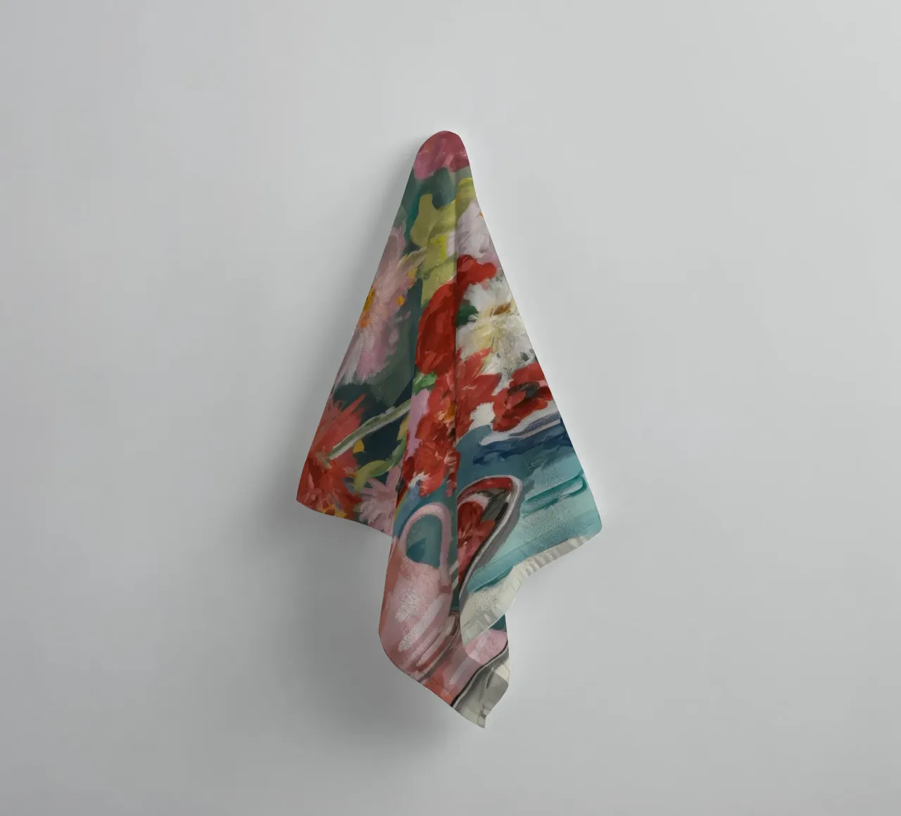Ruby Blooms Citrus badhanddoek van Radiance Landscape