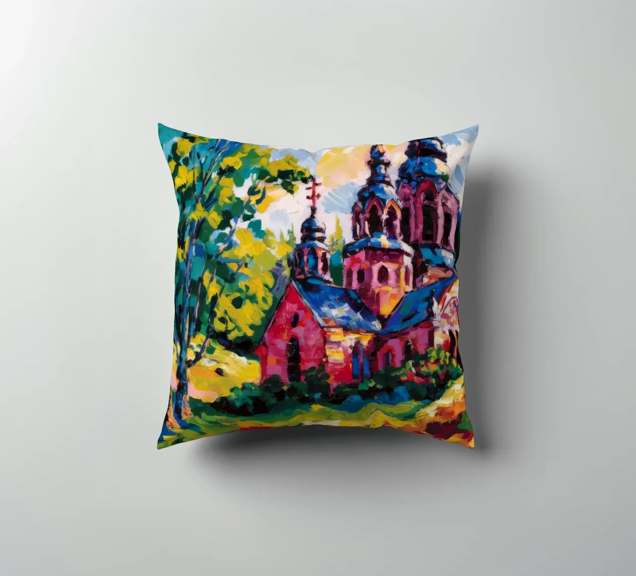 Fioritura della chiesa di Vermillion cuscino da Lush Essence