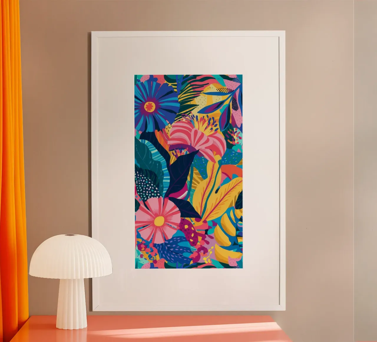 Giungla dai toni gioiello poster con telaio in plastica da Grande Serene