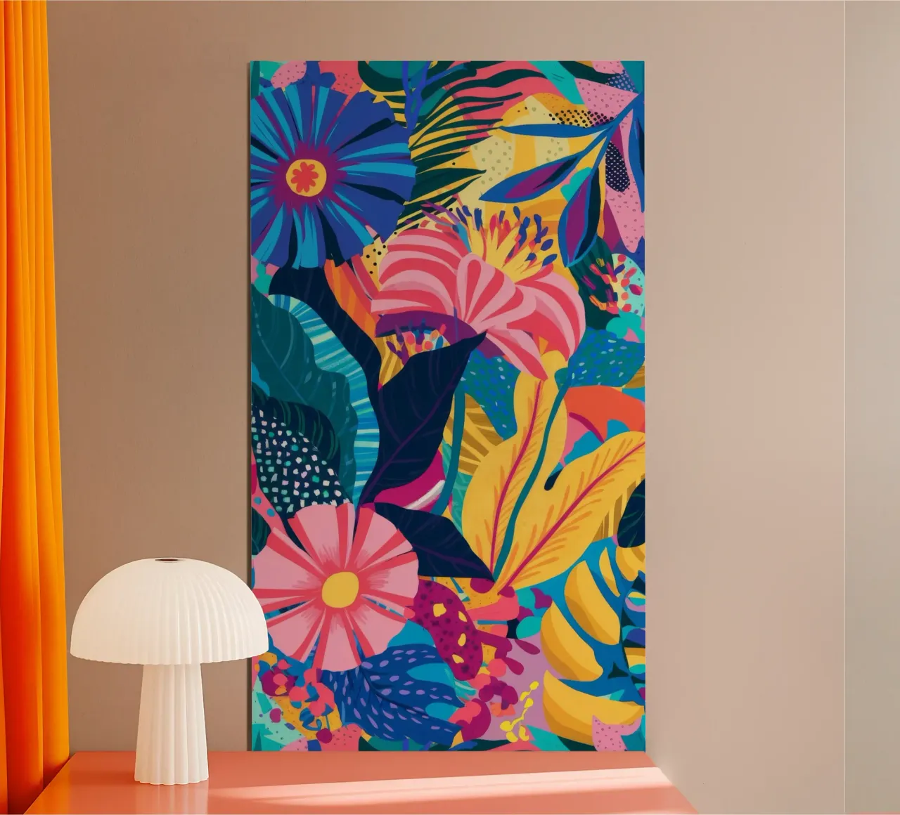 Giungla dai toni gioiello poster con telaio in plastica da Grande Serene