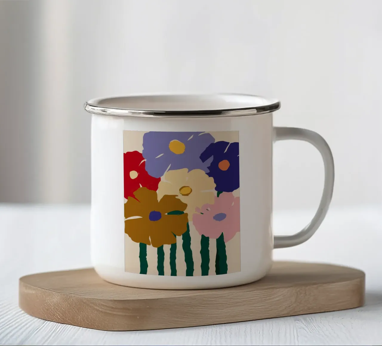 Sogno di petali sovrapposti tazza in smalto da Moonlite Desire