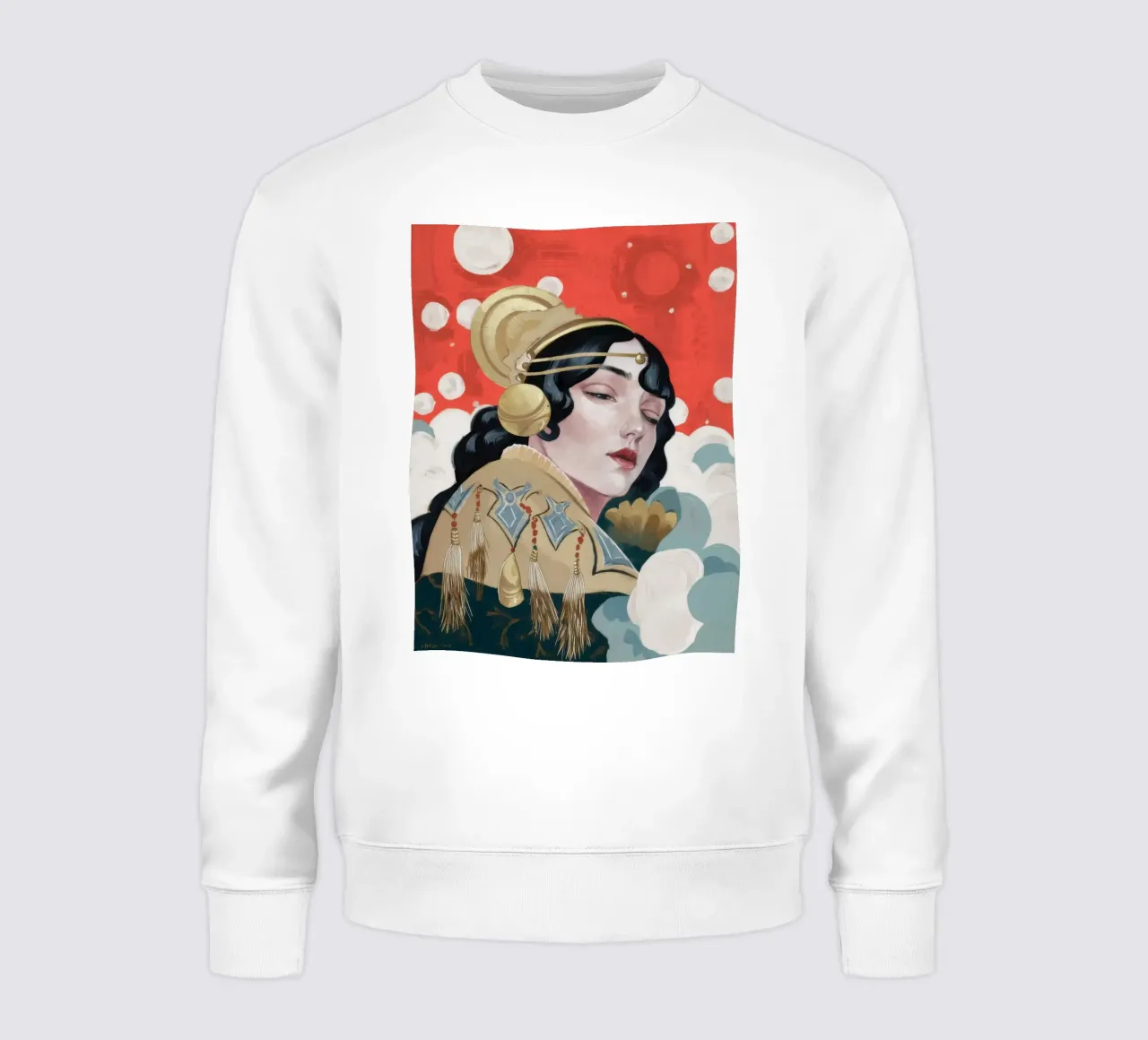 Ruby Geisha Reverie sweatshirt by Vivid Reverie