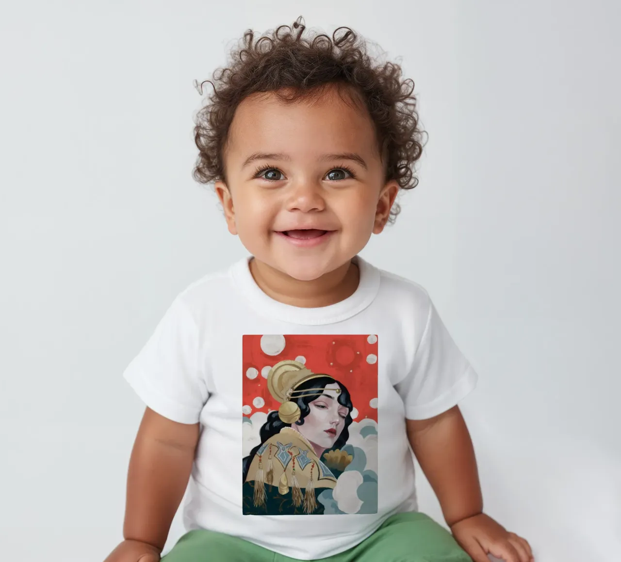 Ruby Geisha Reverie baby t-shirt by Vivid Reverie