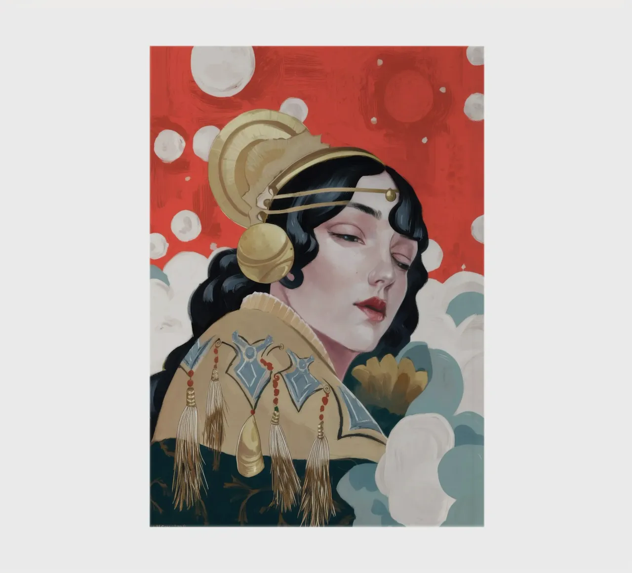Ruby Geisha Reverie notebook by Vivid Reverie