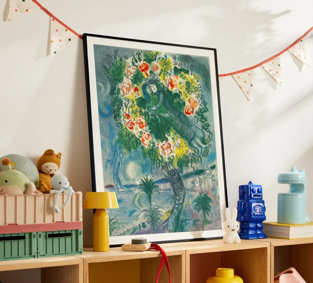 Charles Sorlier d'après Marc Chagall Couple et poisson poster de Cindy Cronin