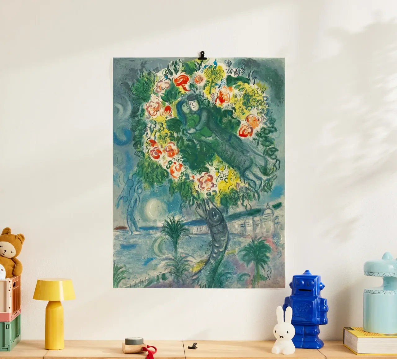 Charles Sorlier d'après Marc Chagall Couple et poisson poster de Cindy Cronin