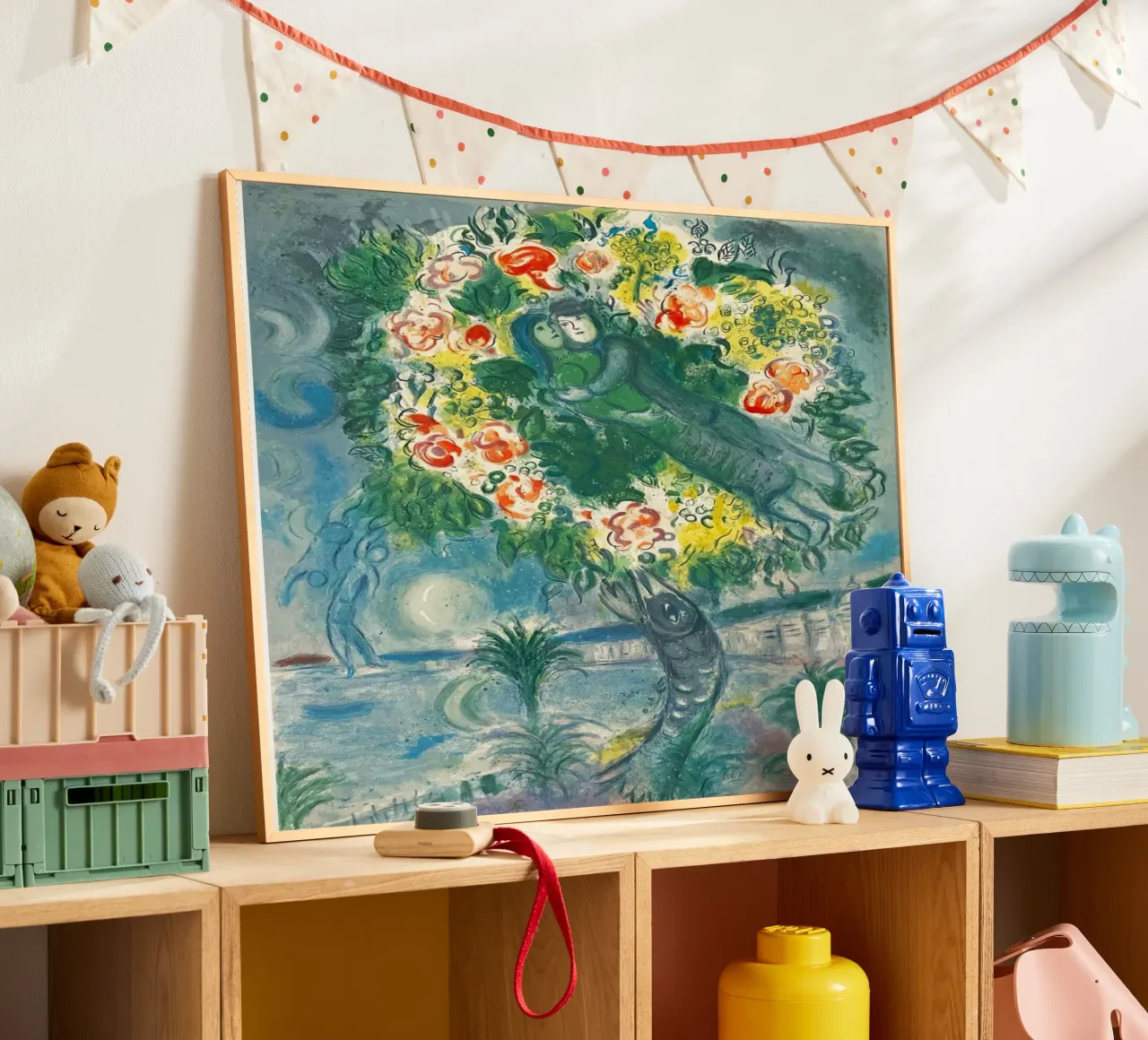 Charles Sorlier d'après Marc Chagall Couple et poisson poster de Cindy Cronin