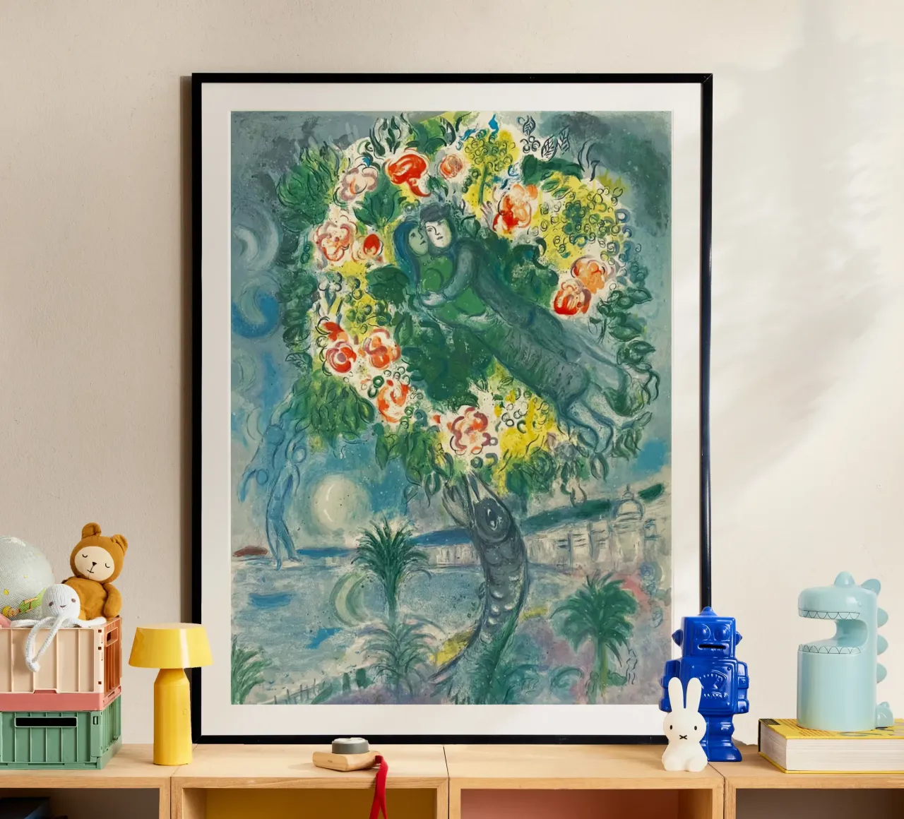 Charles Sorlier d'après Marc Chagall Couple et poisson poster de Cindy Cronin