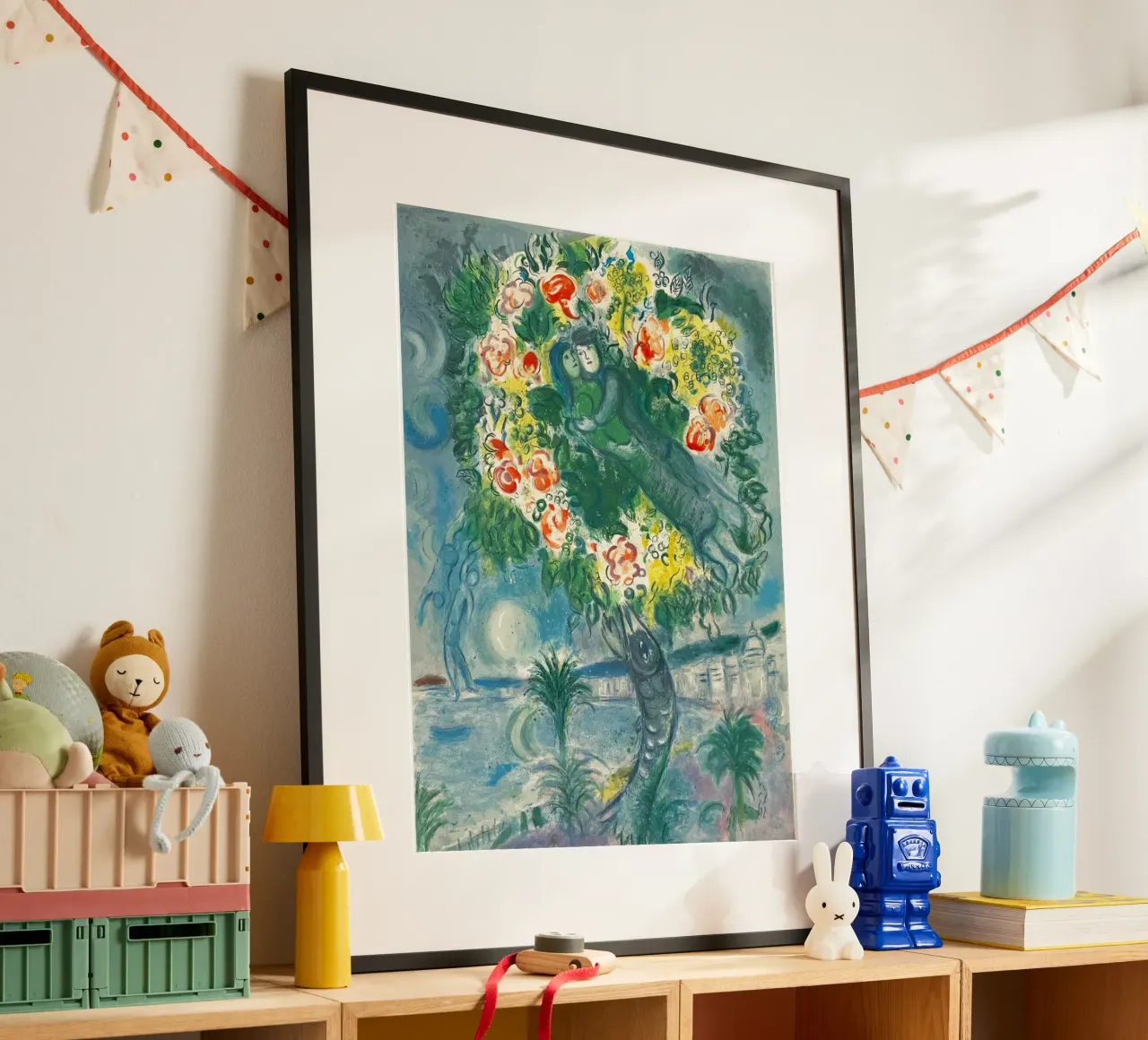 Charles Sorlier d'après Marc Chagall Couple et poisson poster de Cindy Cronin