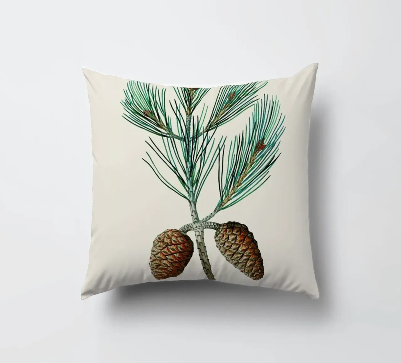 Pierre-Joseph Redouté - Aleppo Pine cuscino da Vintage by JUNIQE