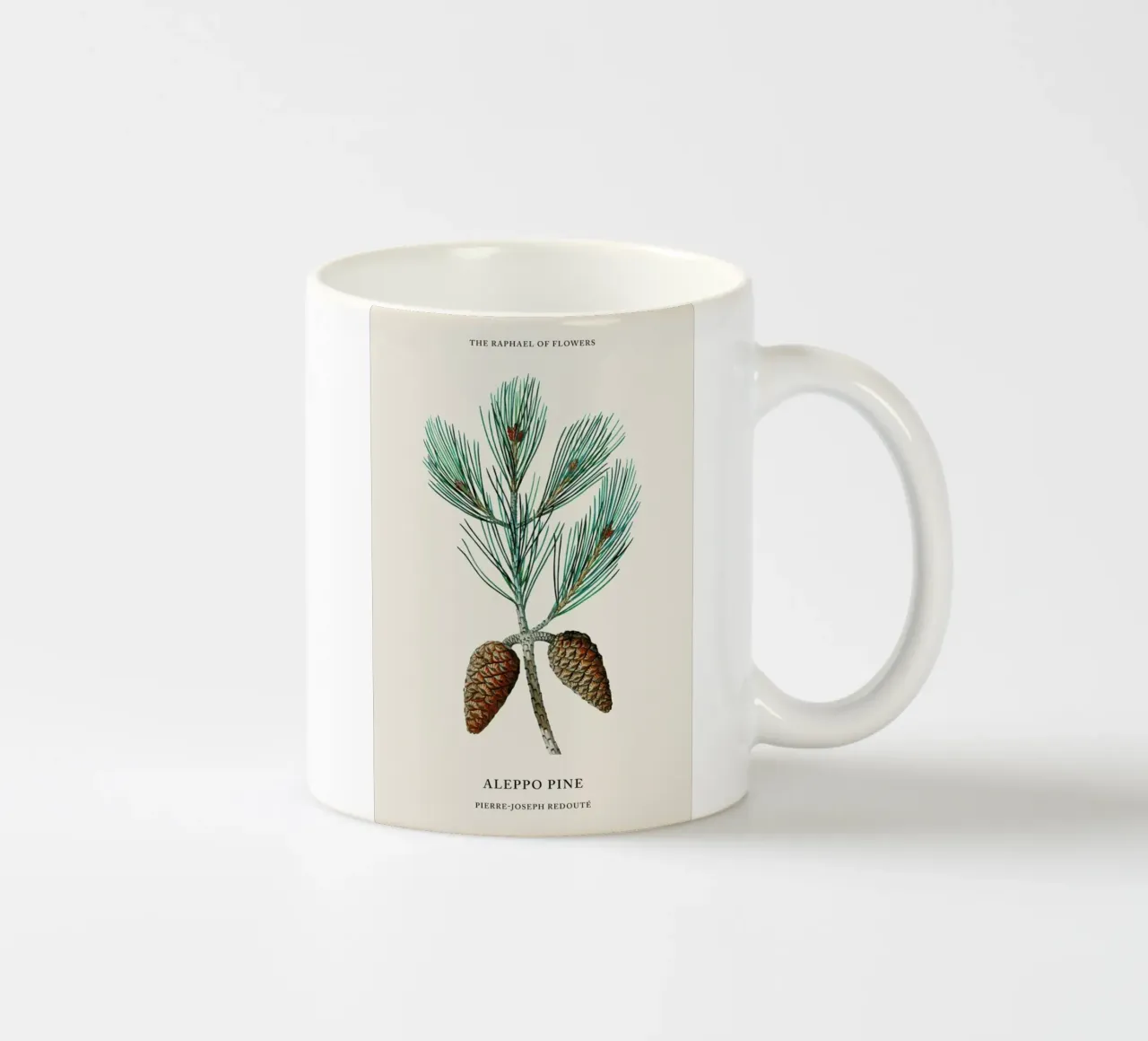 Pierre-Joseph Redouté - Aleppo Pine tazza in ceramica da Vintage by JUNIQE