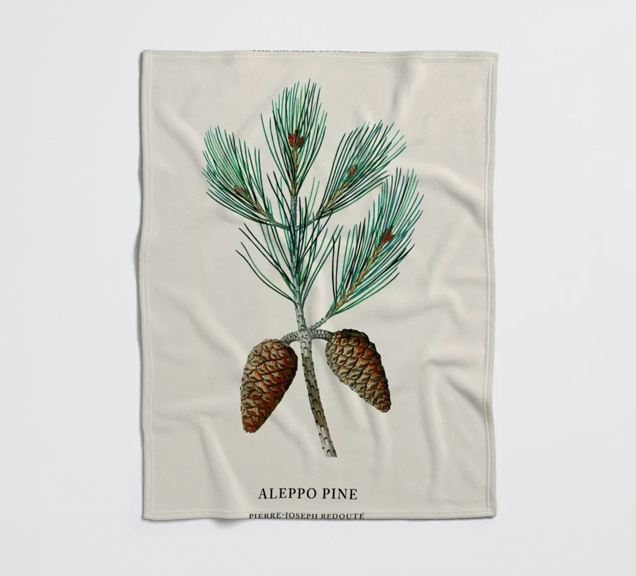 Pierre-Joseph Redouté - Aleppo Pine coperta in pile da Vintage by JUNIQE