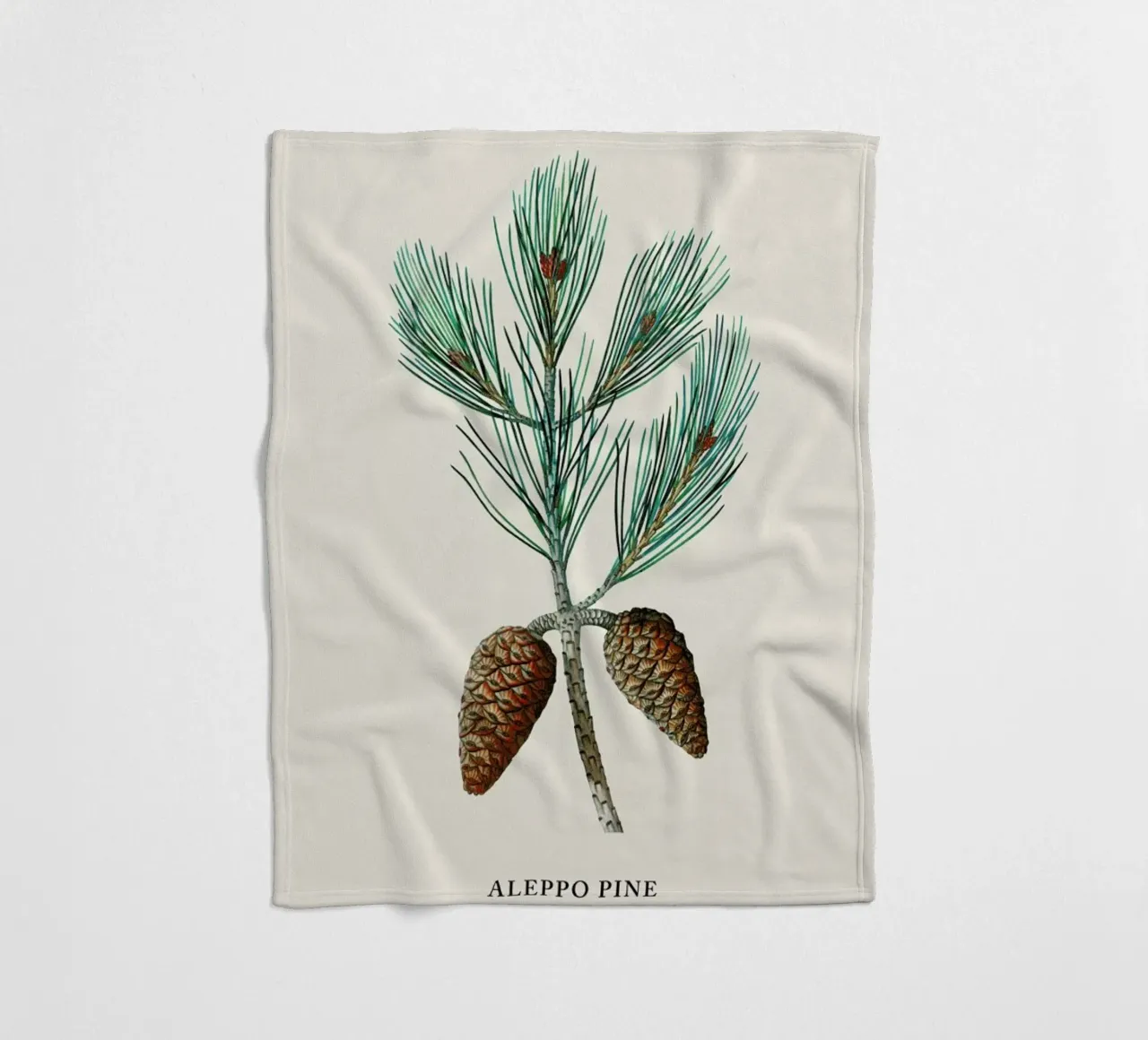 Pierre-Joseph Redouté - Aleppo Pine coperta in pile da Vintage by JUNIQE
