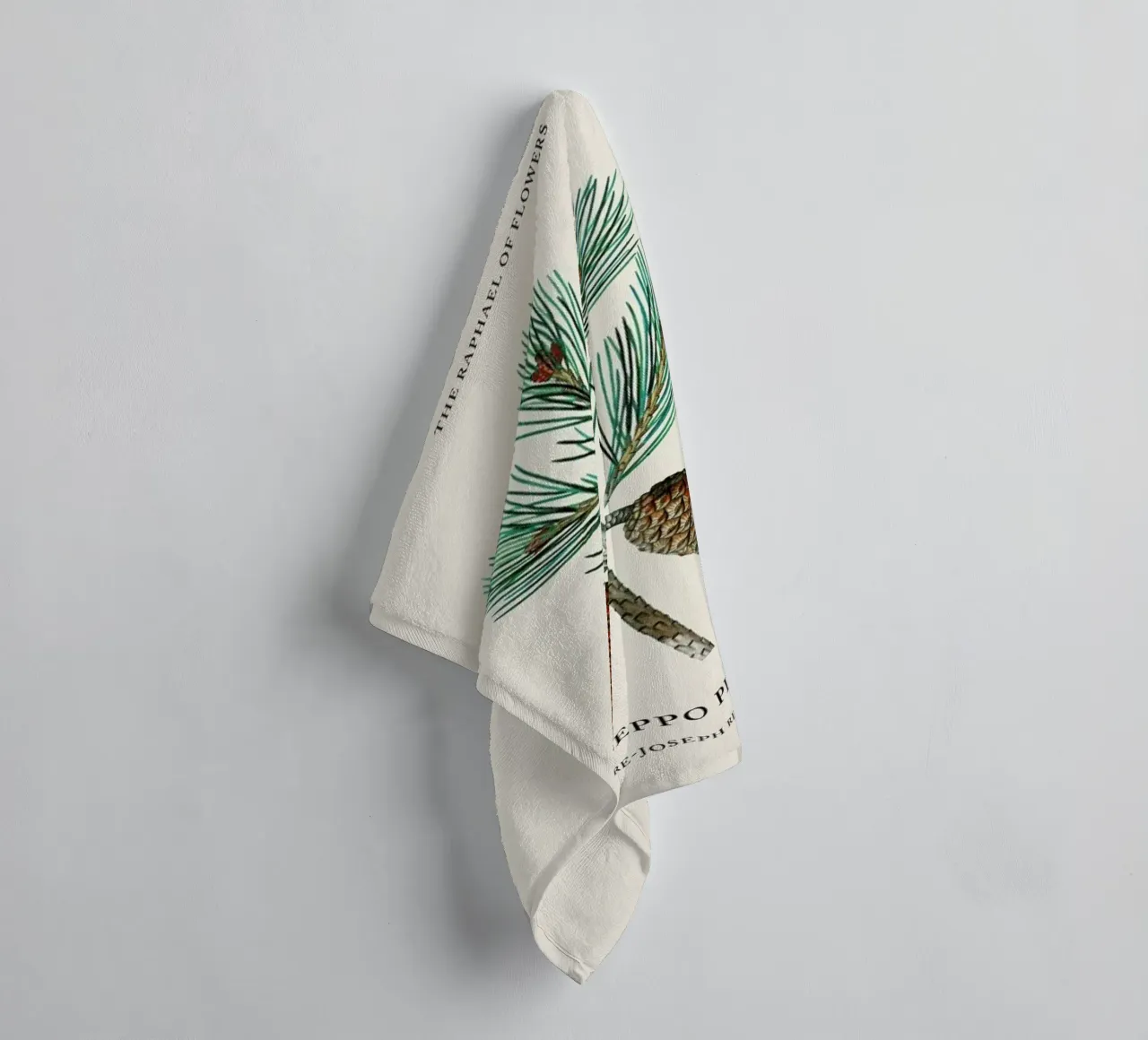 Pierre-Joseph Redouté - Aleppo Pine asciugamano da bagno da Vintage by JUNIQE