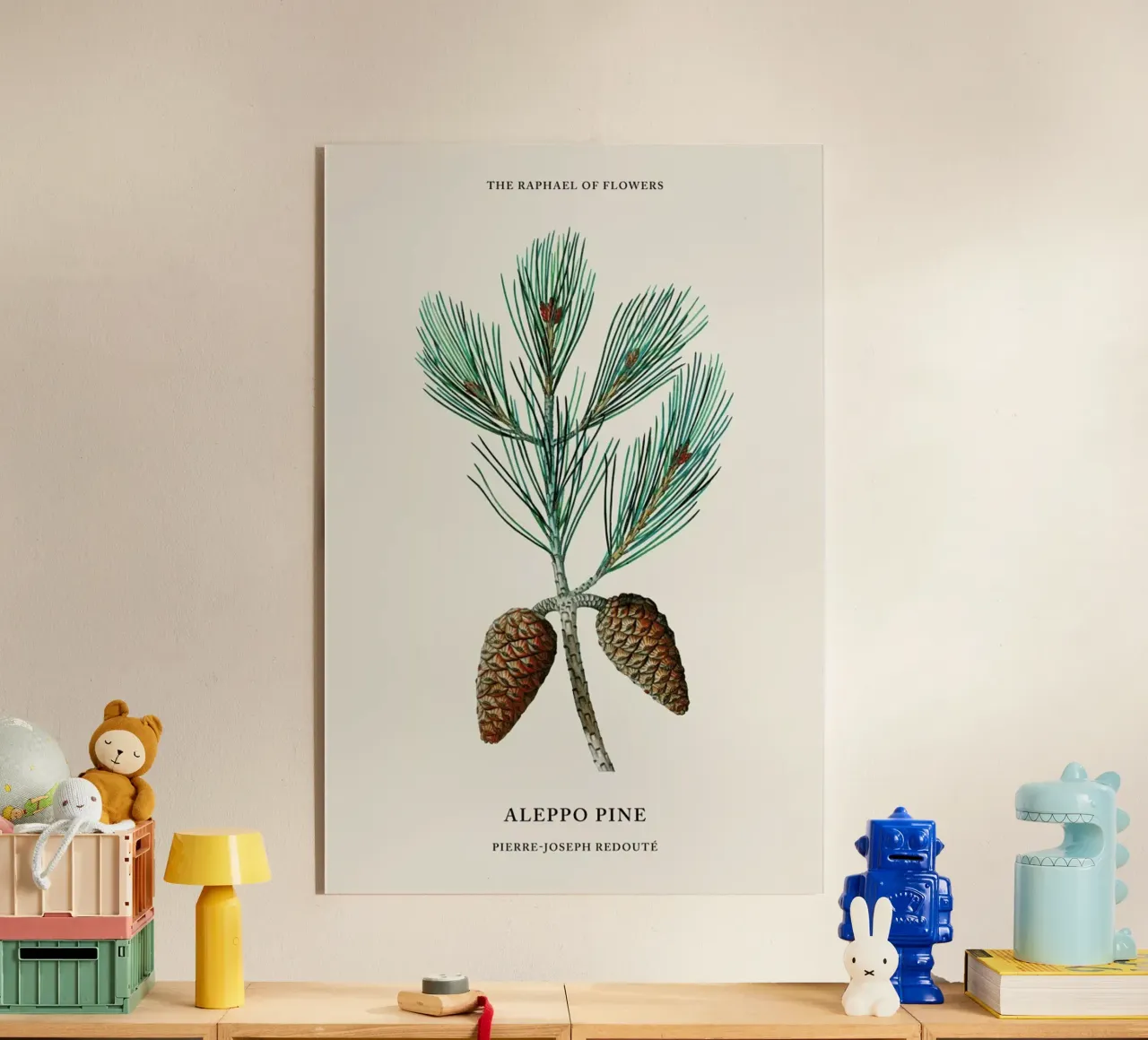 Pierre-Joseph Redouté - Aleppo Pine plexiglass da Vintage by JUNIQE