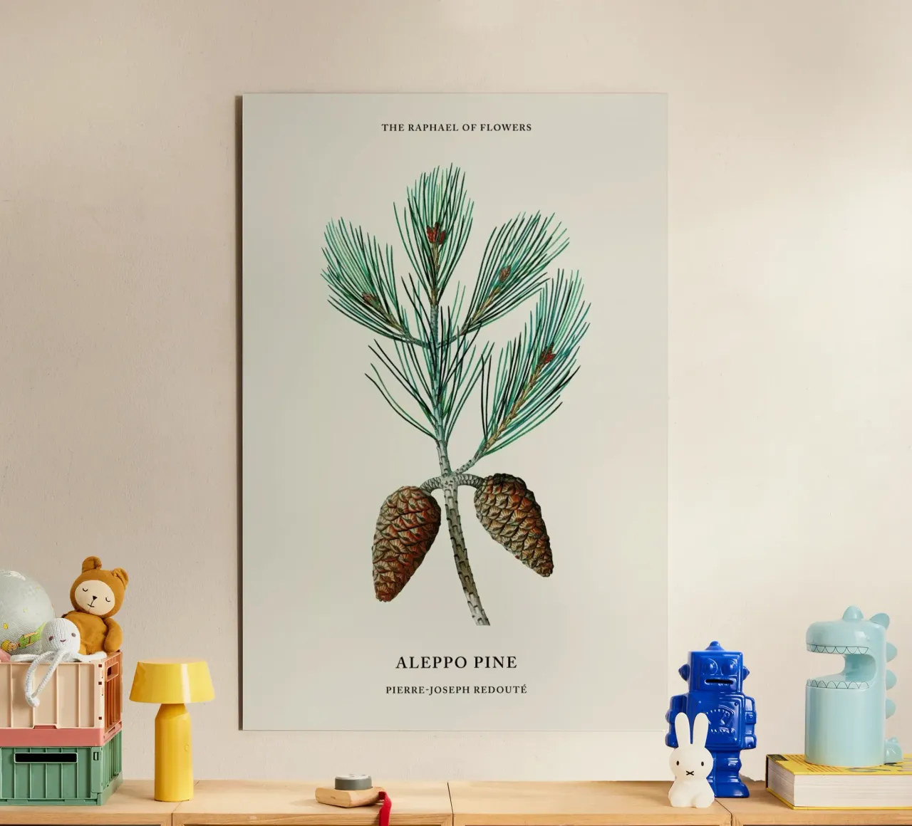 Pierre-Joseph Redouté - Aleppo Pine alluminio dibond da Vintage by JUNIQE