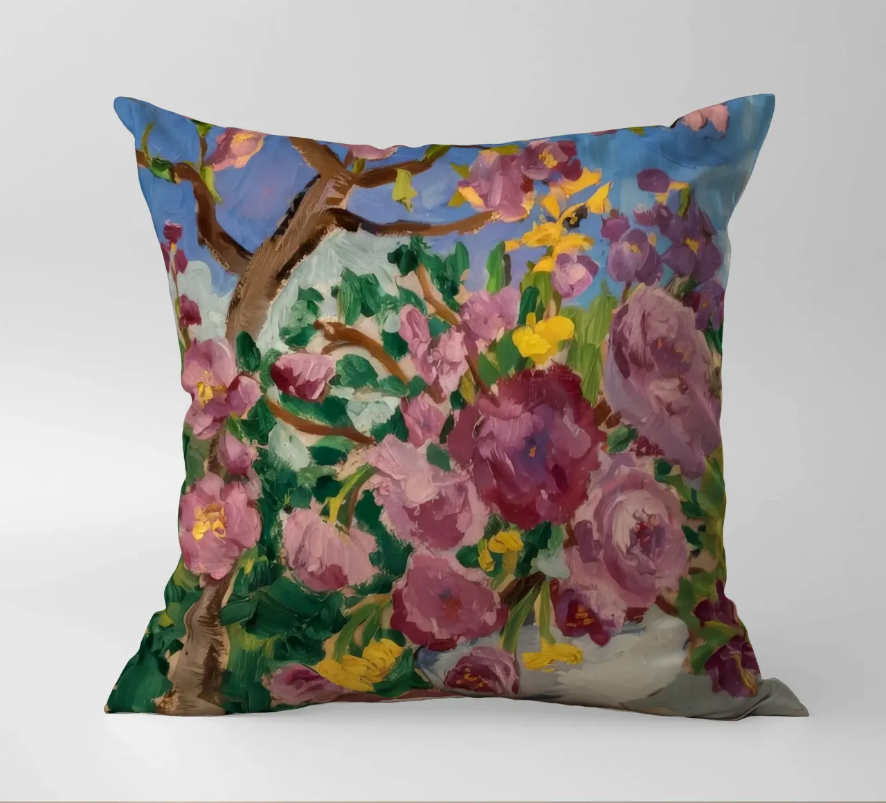 Fiori di luce celeste cuscino da Radiance Landscape