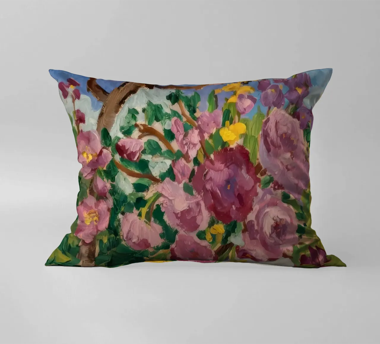 Fiori di luce celeste cuscino da Radiance Landscape