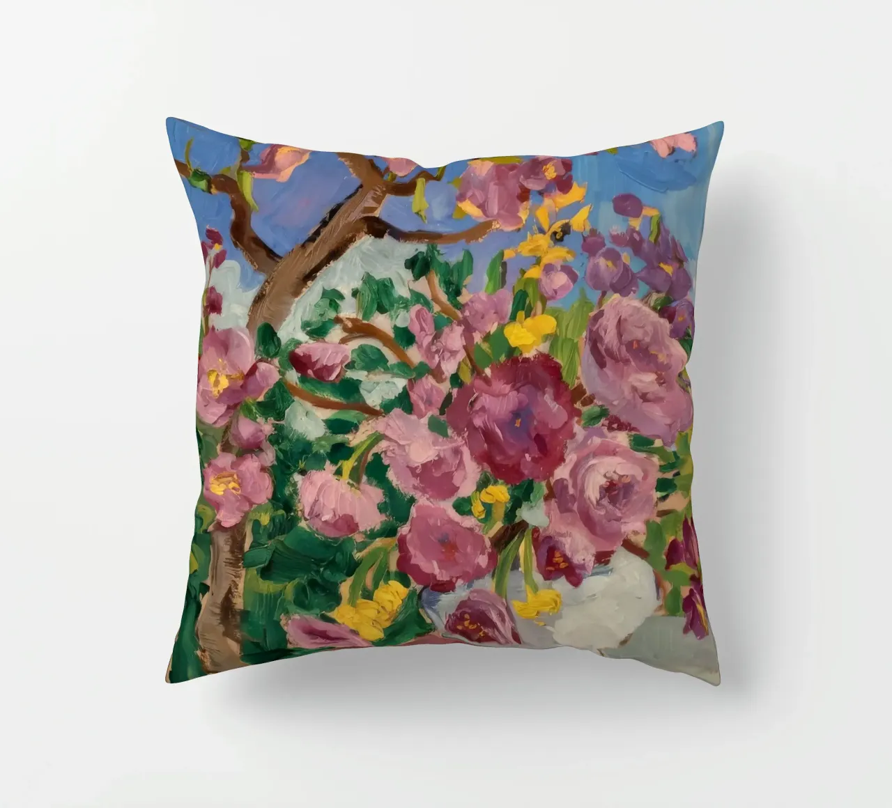 Fiori di luce celeste cuscino da Radiance Landscape