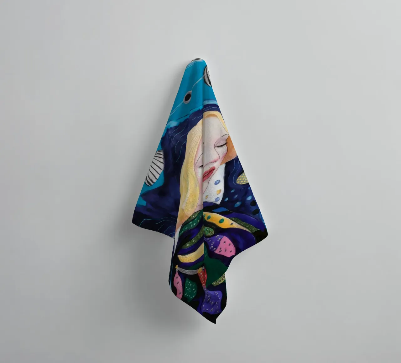 Celestial Dreamer Bloom towel by Vivid Reverie