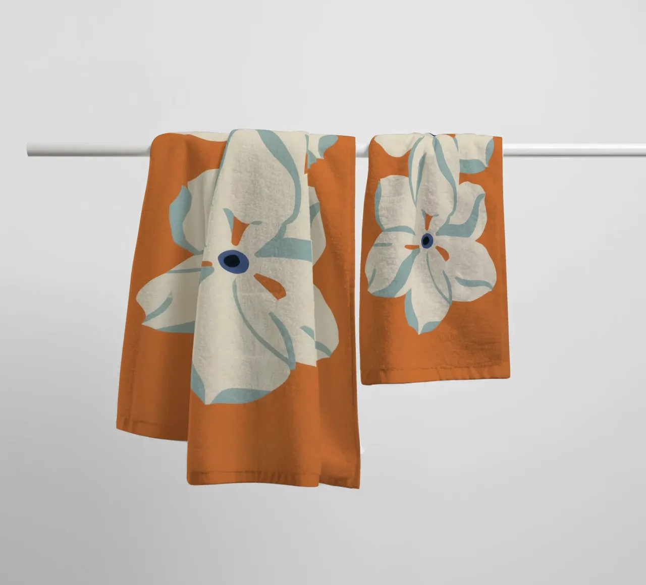 Terracotta Bloom Sprig asciugamano da bagno da Moonlite Desire