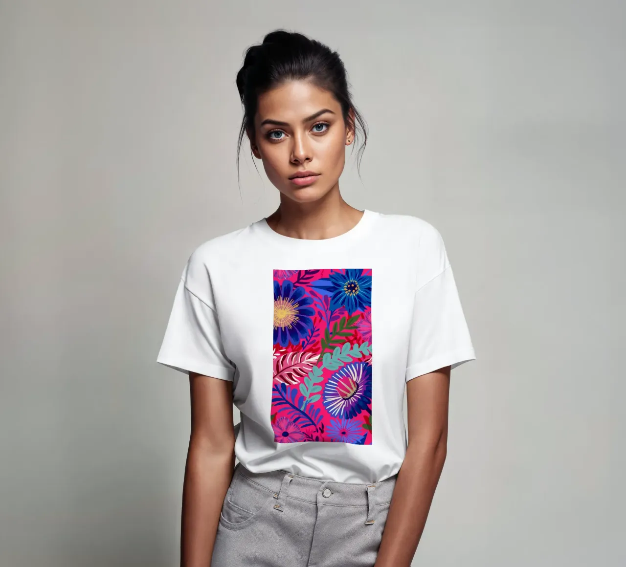 Indigo Leaf Cascade t-shirt da Grande Serene