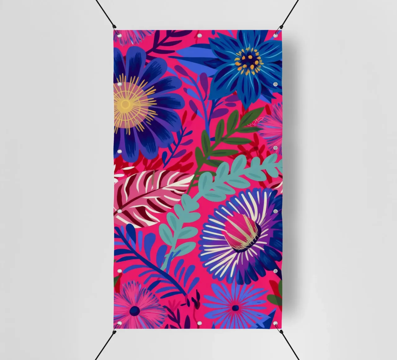 Indigo Leaf Cascade telo in pvc da Grande Serene