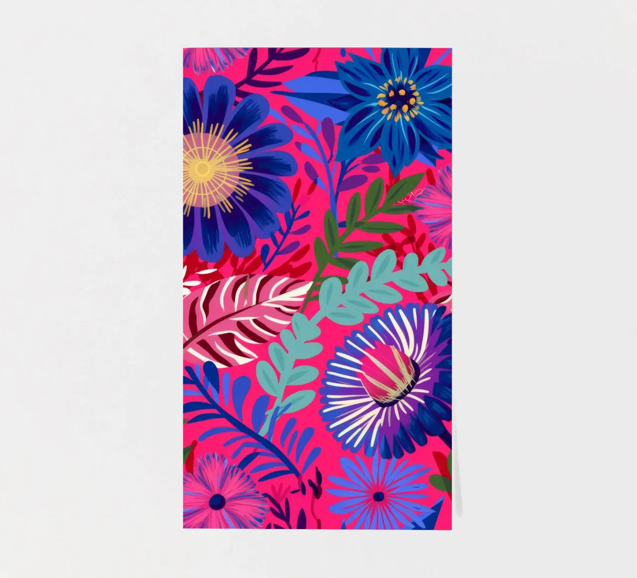Indigo Leaf Cascade sticker sheet by Grande Serene