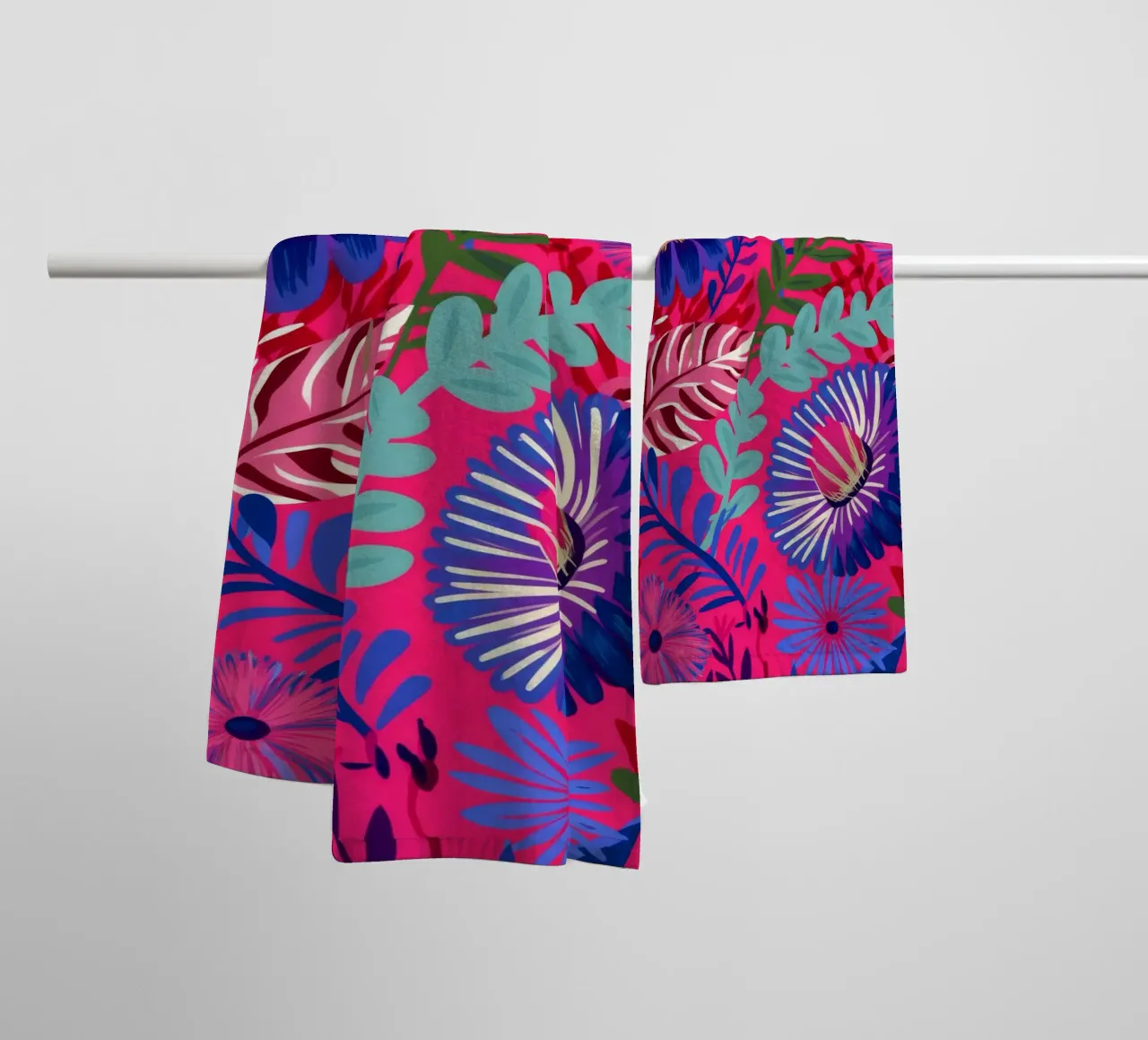 Indigo Leaf Cascade asciugamano da bagno da Grande Serene
