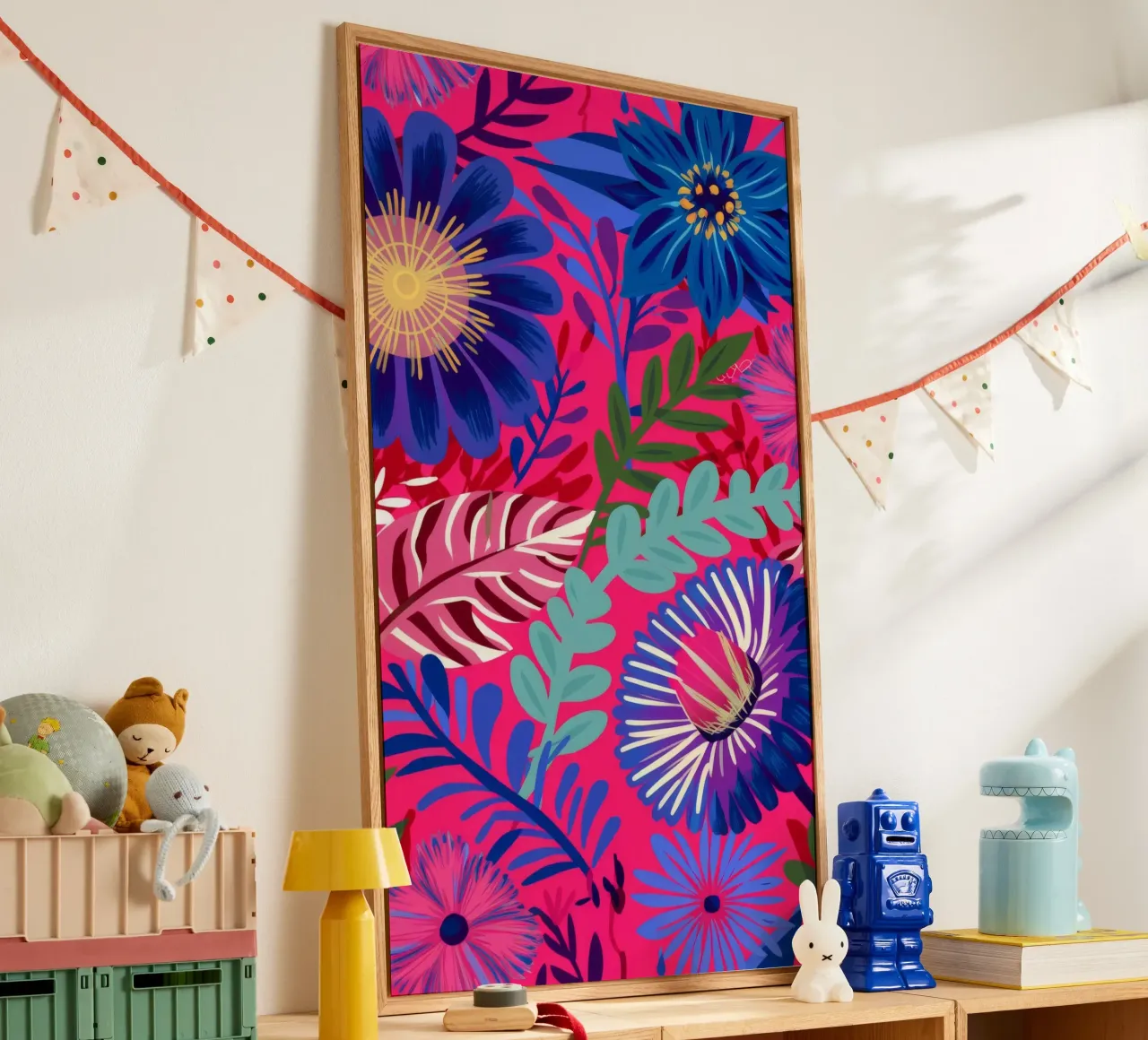 Indigo Leaf Cascade plexiglass da Grande Serene