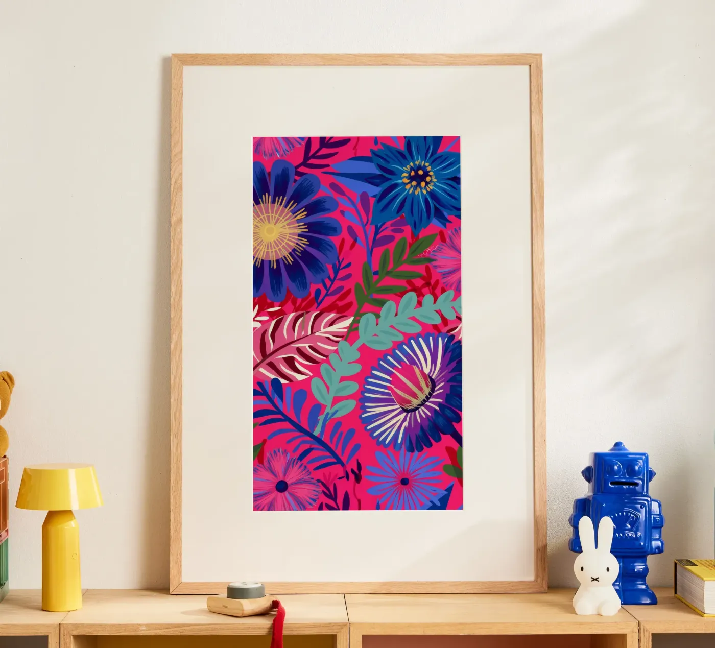 Indigo Leaf Cascade poster da Grande Serene