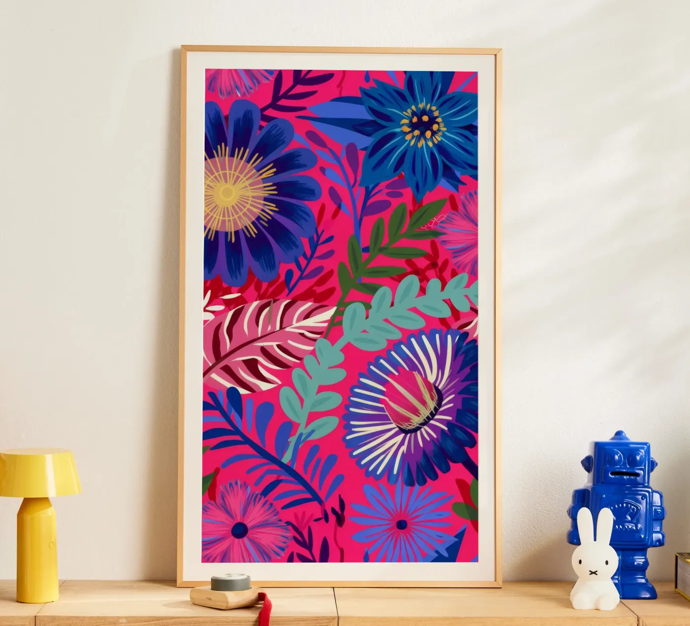 Indigo Leaf Cascade poster da Grande Serene