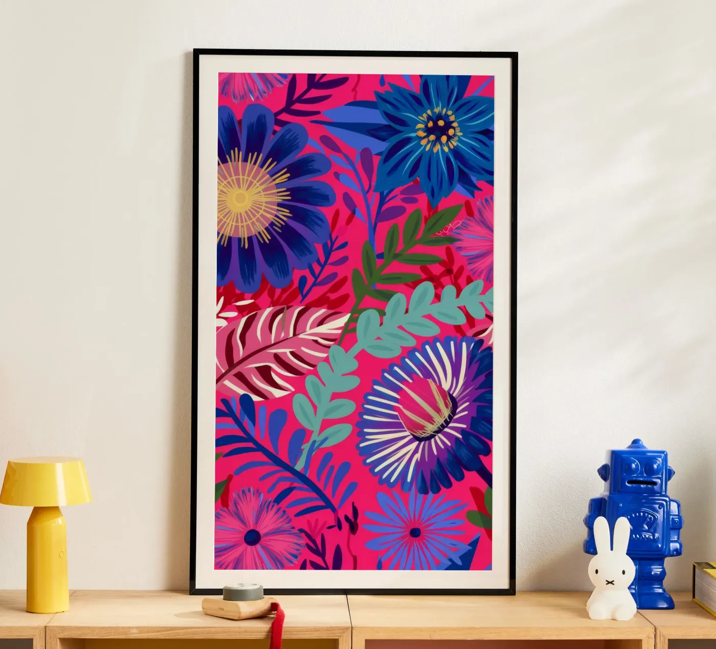 Indigo Leaf Cascade poster da Grande Serene