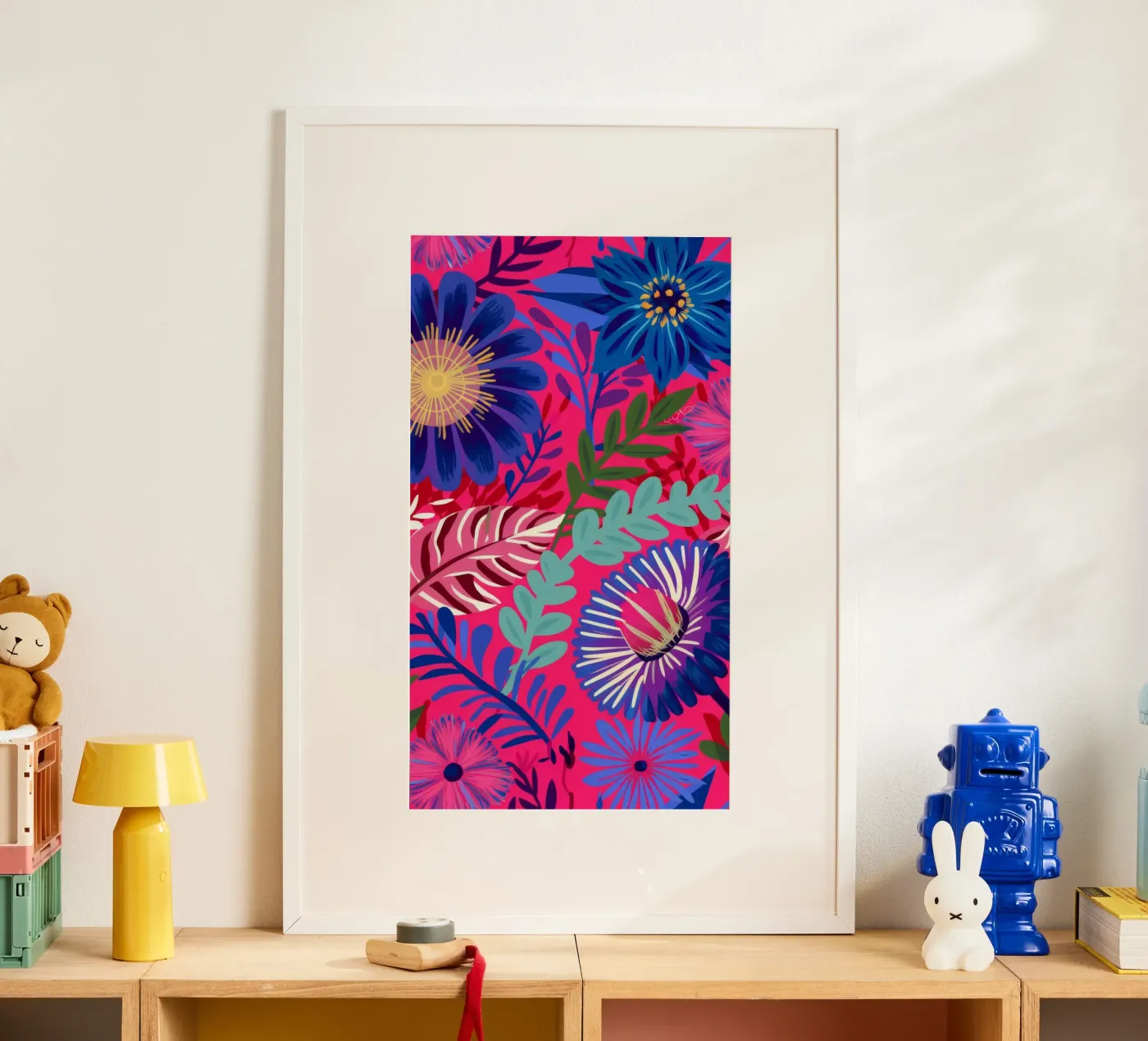 Indigo Leaf Cascade poster da Grande Serene