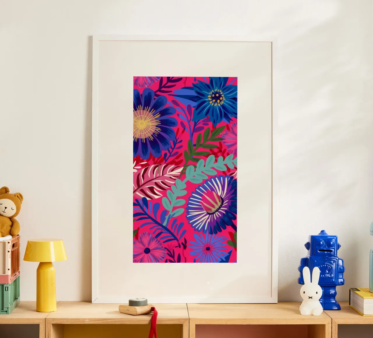 Indigo Leaf Cascade poster da Grande Serene