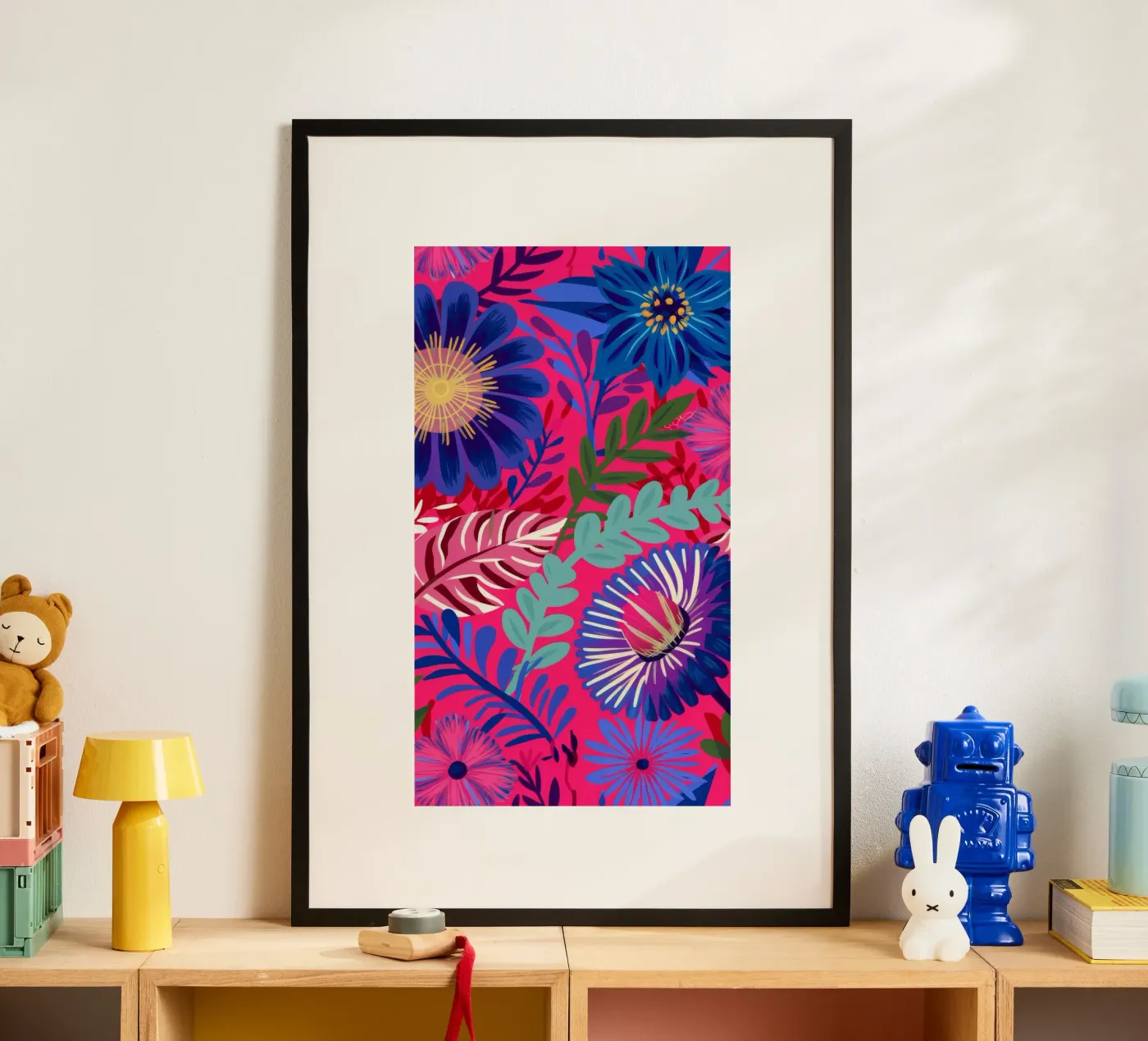 Indigo Leaf Cascade poster da Grande Serene