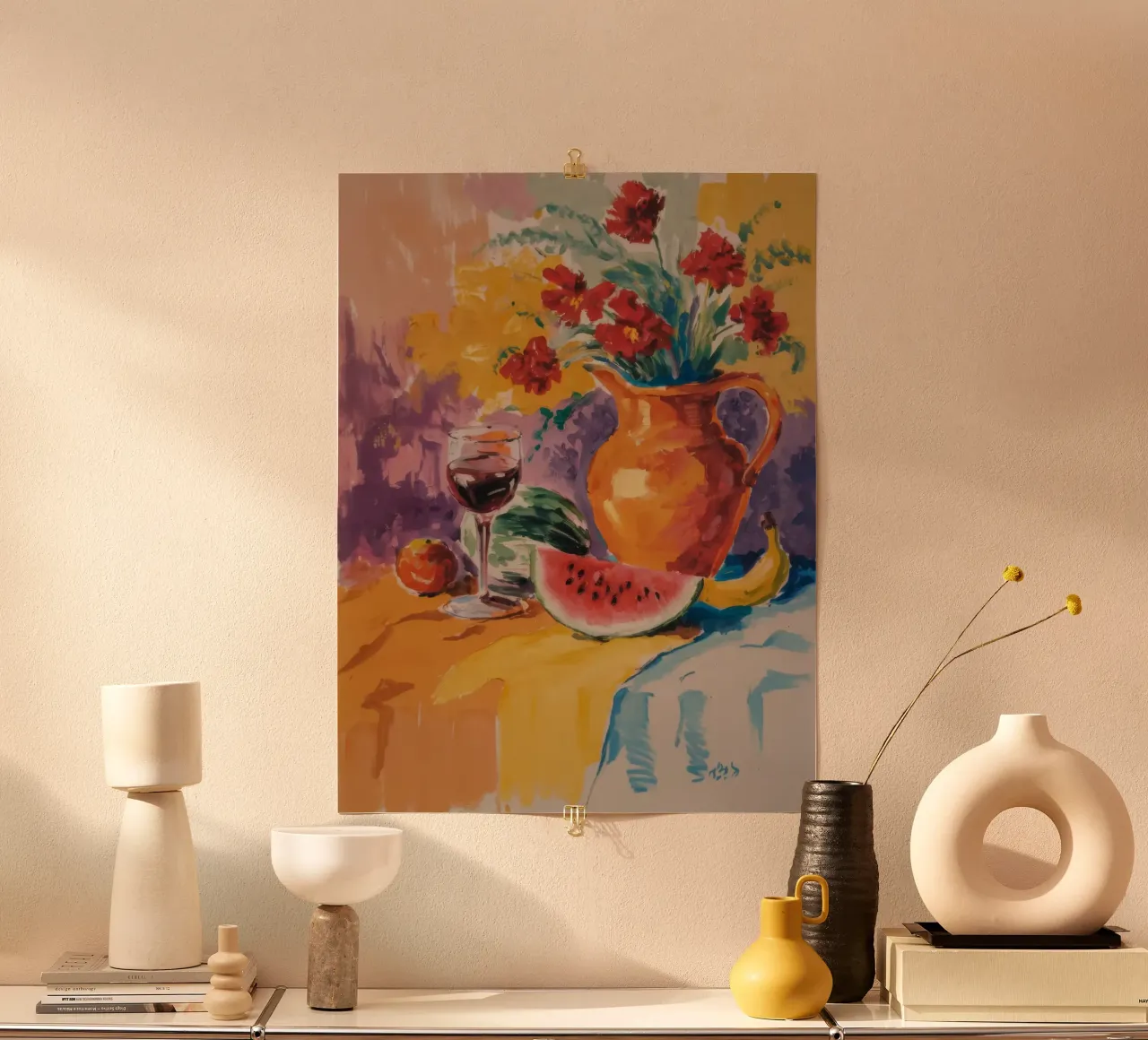 Cremisi floreale poster da Radiance Landscape